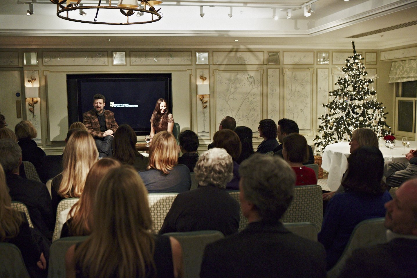 Claire hosts BAFTA Academy Circle event interviewing Andy Serkis